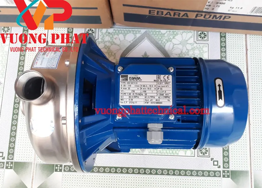 Bơm ly tâm trục ngang Ebara CDX 200/12