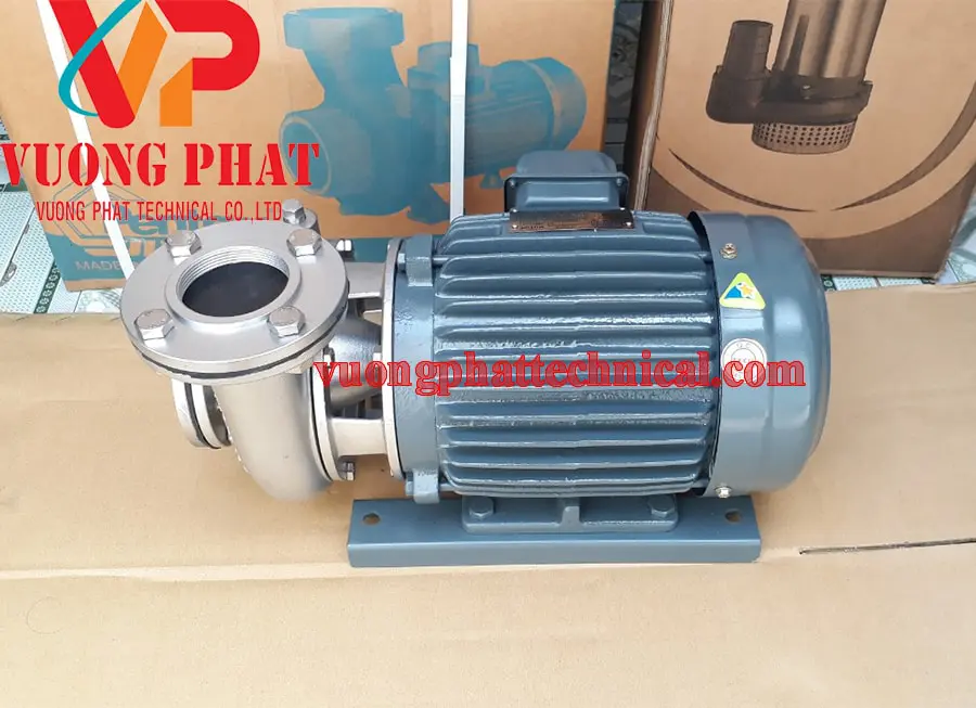 Bơm ly tâm trục ngang đầu inox Teco 3HP