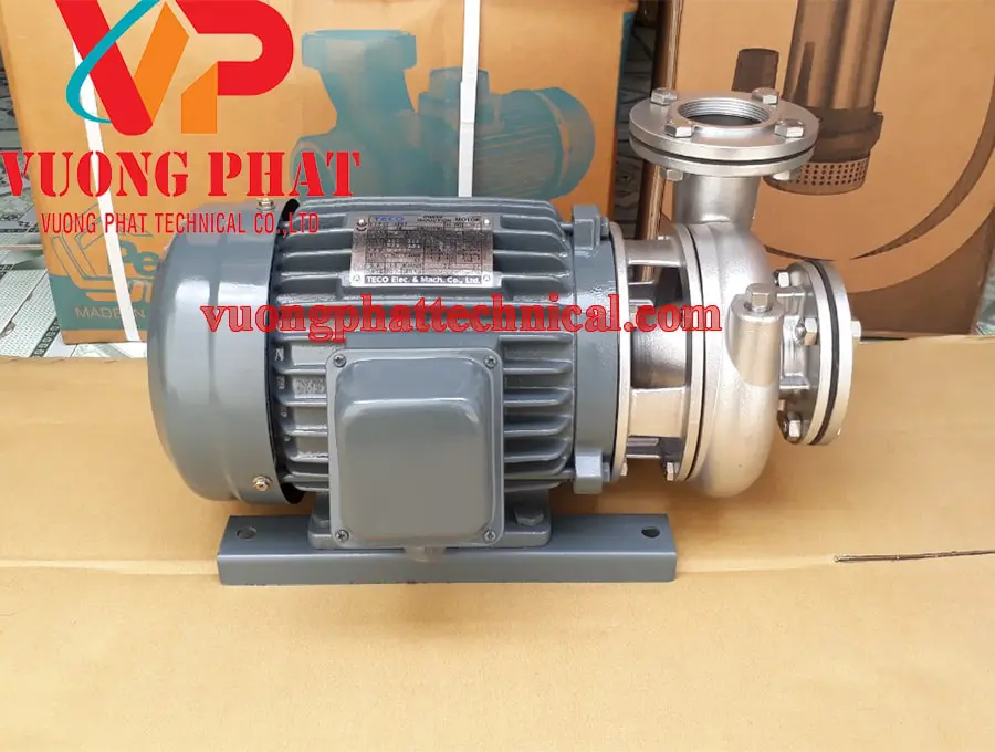 Bơm ly tâm trục ngang đầu inox Teco 30HP