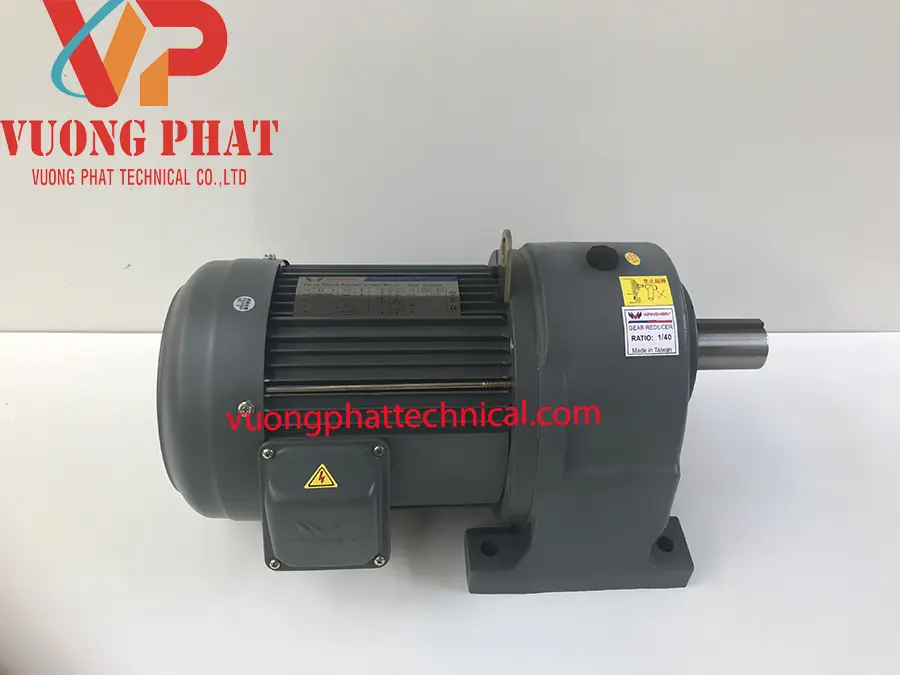 Motor giảm tốc wanshsin chân đế 1/2hp