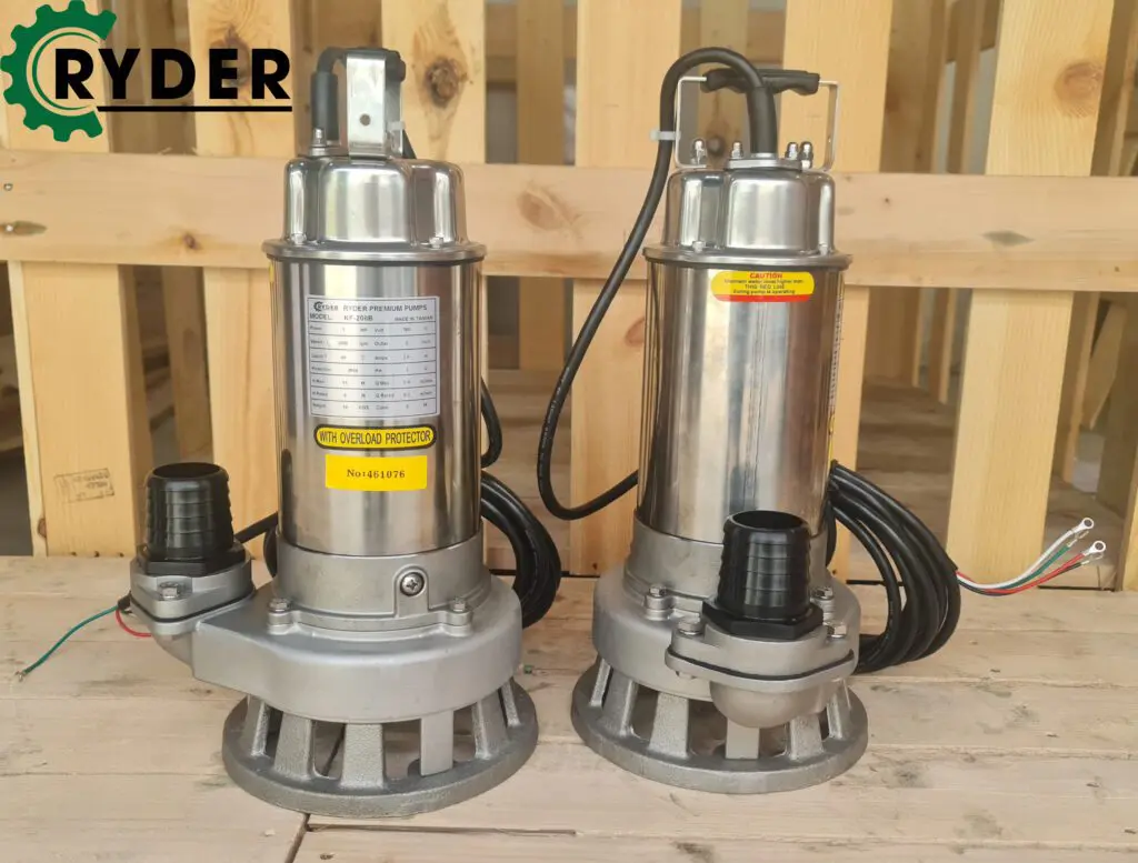 Bơm Chìm Nước Thải Inox Ryder KF-475A 10HP