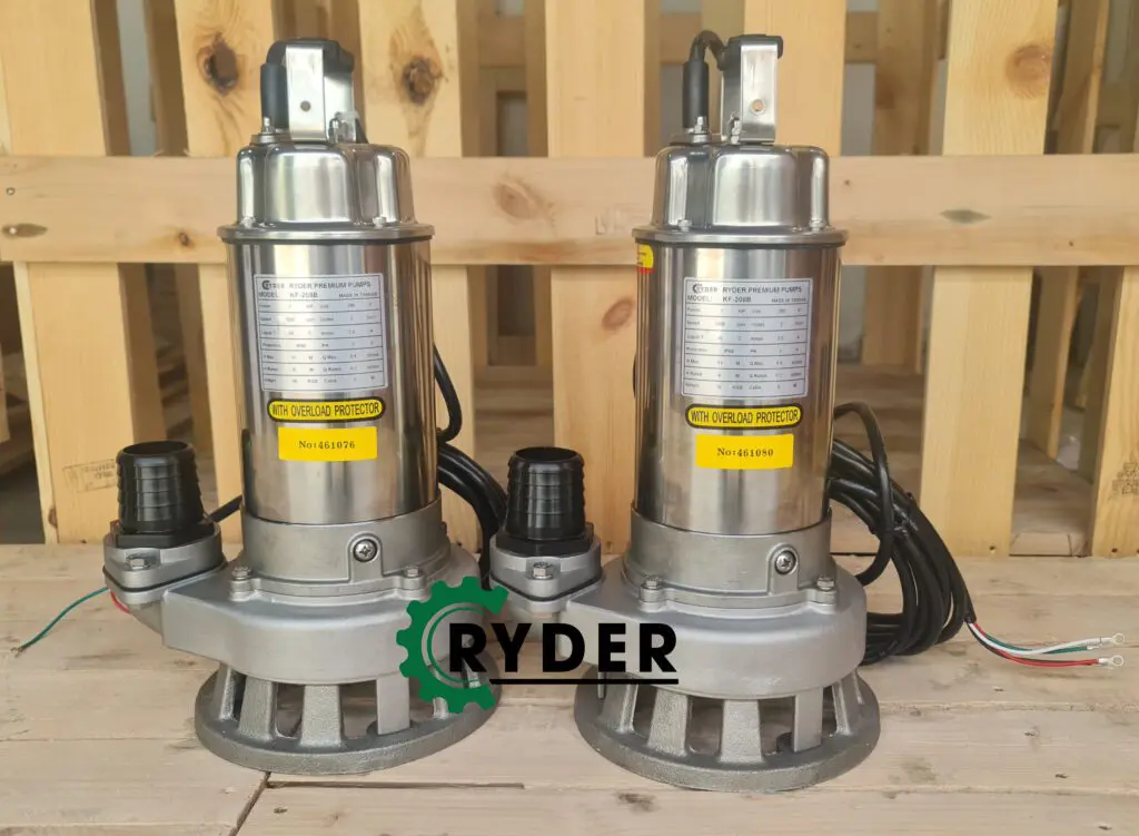 Bơm Chìm Nước Thải Inox Ryder KF-475A 10HP