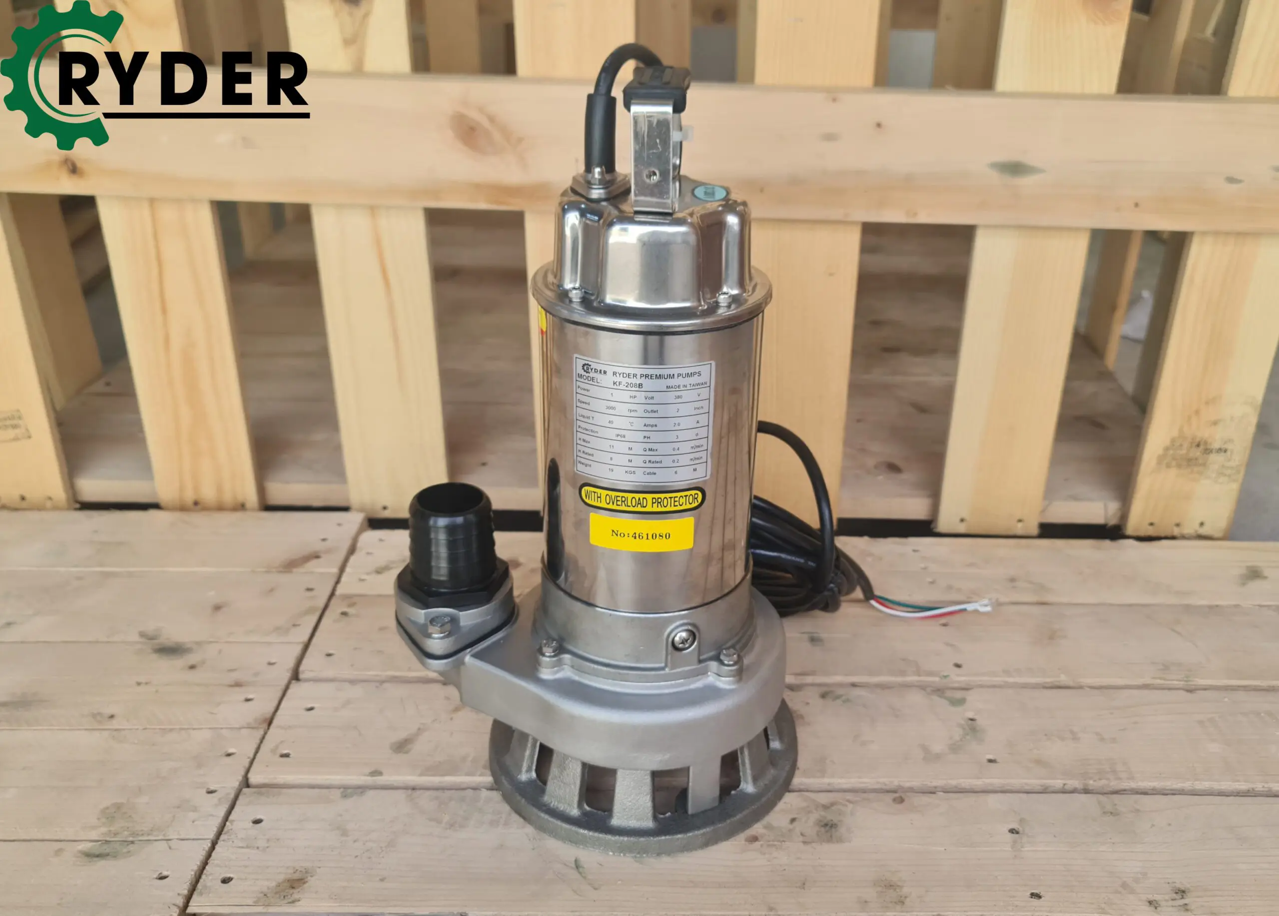 Bơm chìm nước thải Inox Ryder KF-315