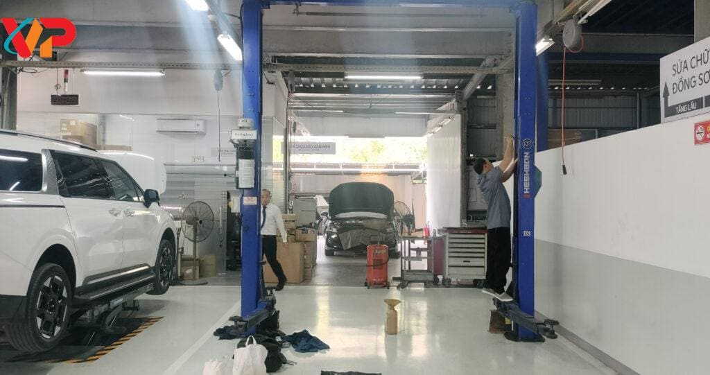 Di dời và lắp đặt cầu nâng ô tô