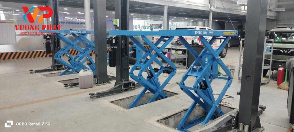 Cầu nâng cắt kéo âm nền VP 3.5 tấn